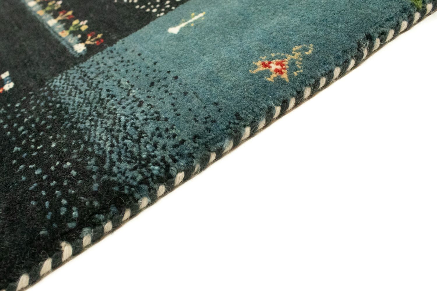 Tapis Gabbeh - Loribaft Persan - 241 x 170 cm - multicolore