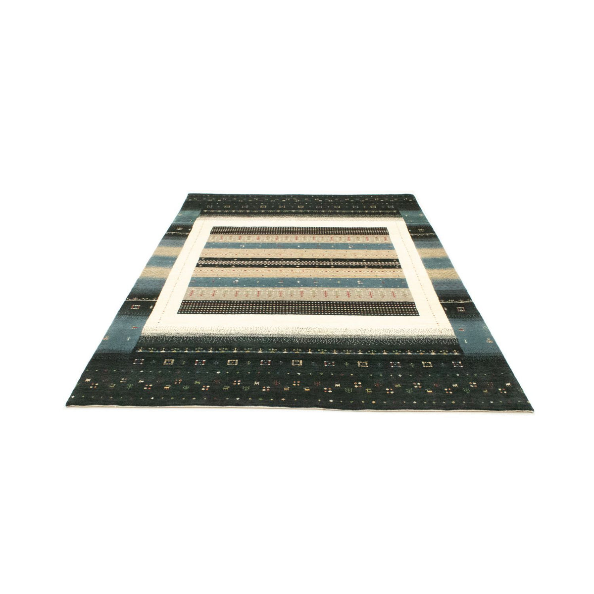 Tapis Gabbeh - Loribaft Persan - 242 x 169 cm - multicolore