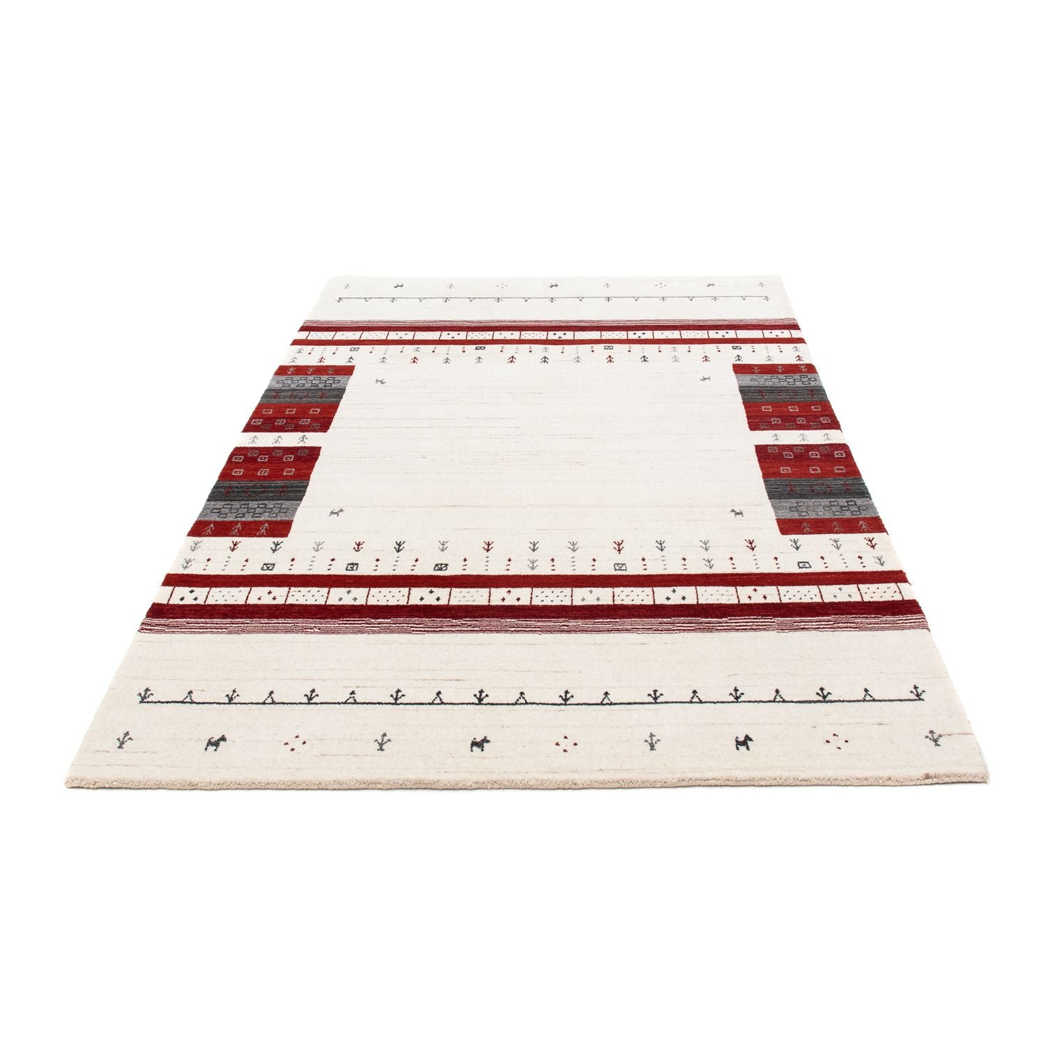 Tapis Gabbeh - Loribaft Persan - 200 x 140 cm - beige