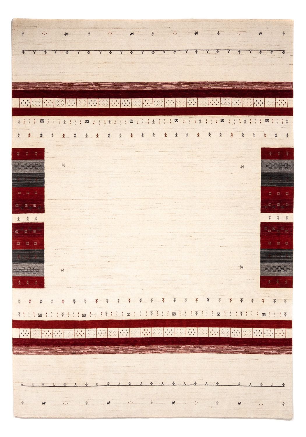 Tapis Gabbeh - Loribaft Persan - 350 x 248 cm - beige