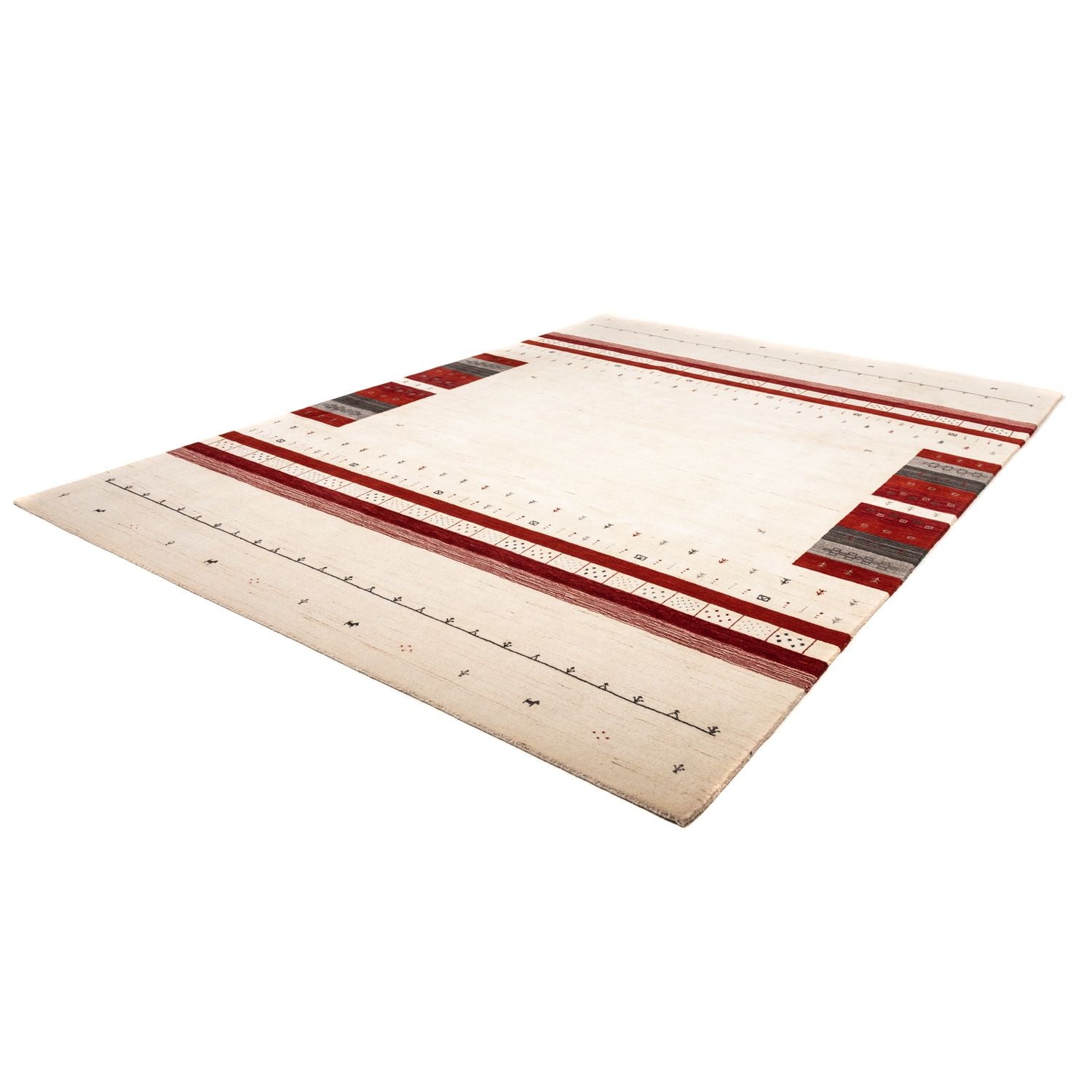 Tapis Gabbeh - Loribaft Persan - 350 x 248 cm - beige