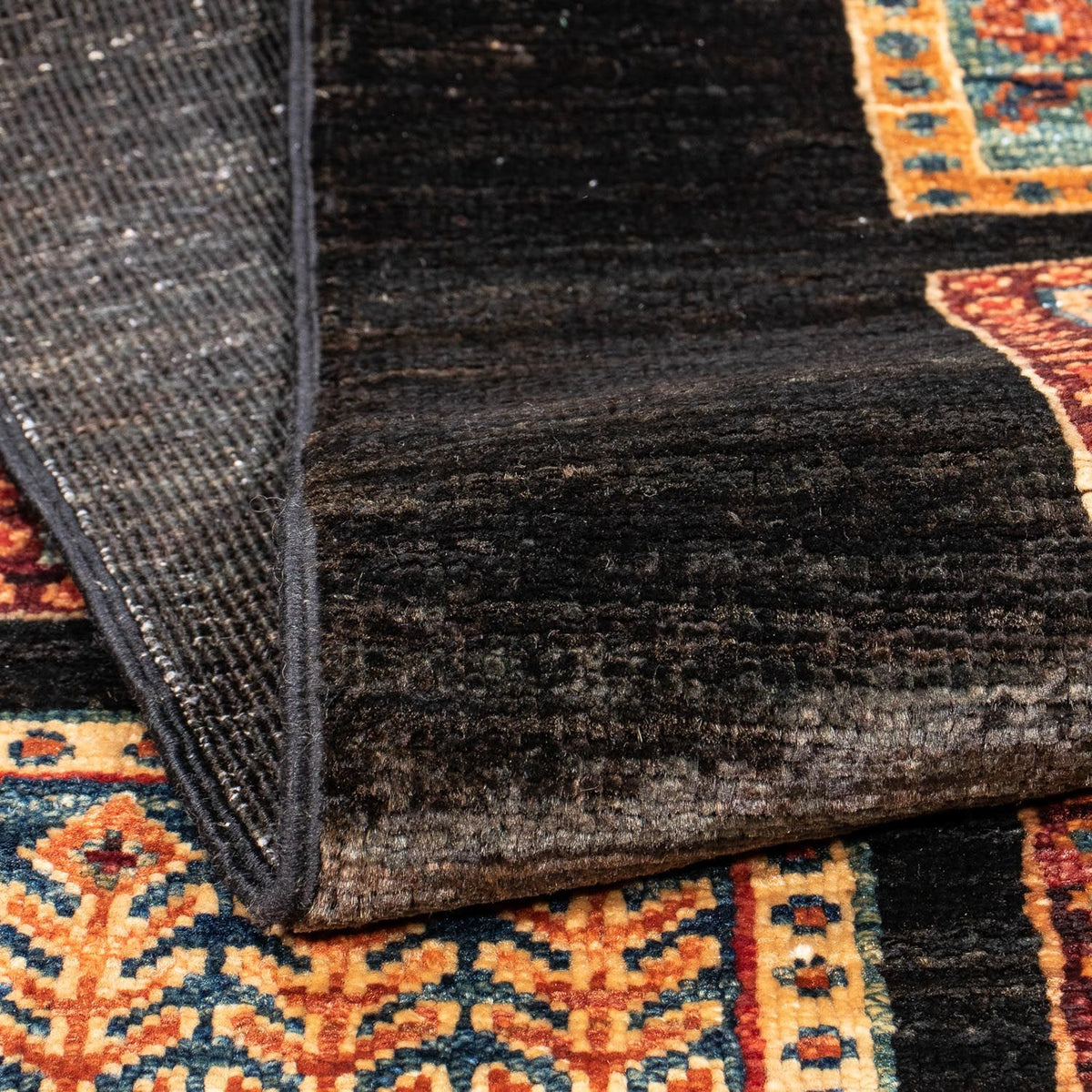 Tapis de couloir Tapis Ziegler - 248 x 76 cm - bleu foncé