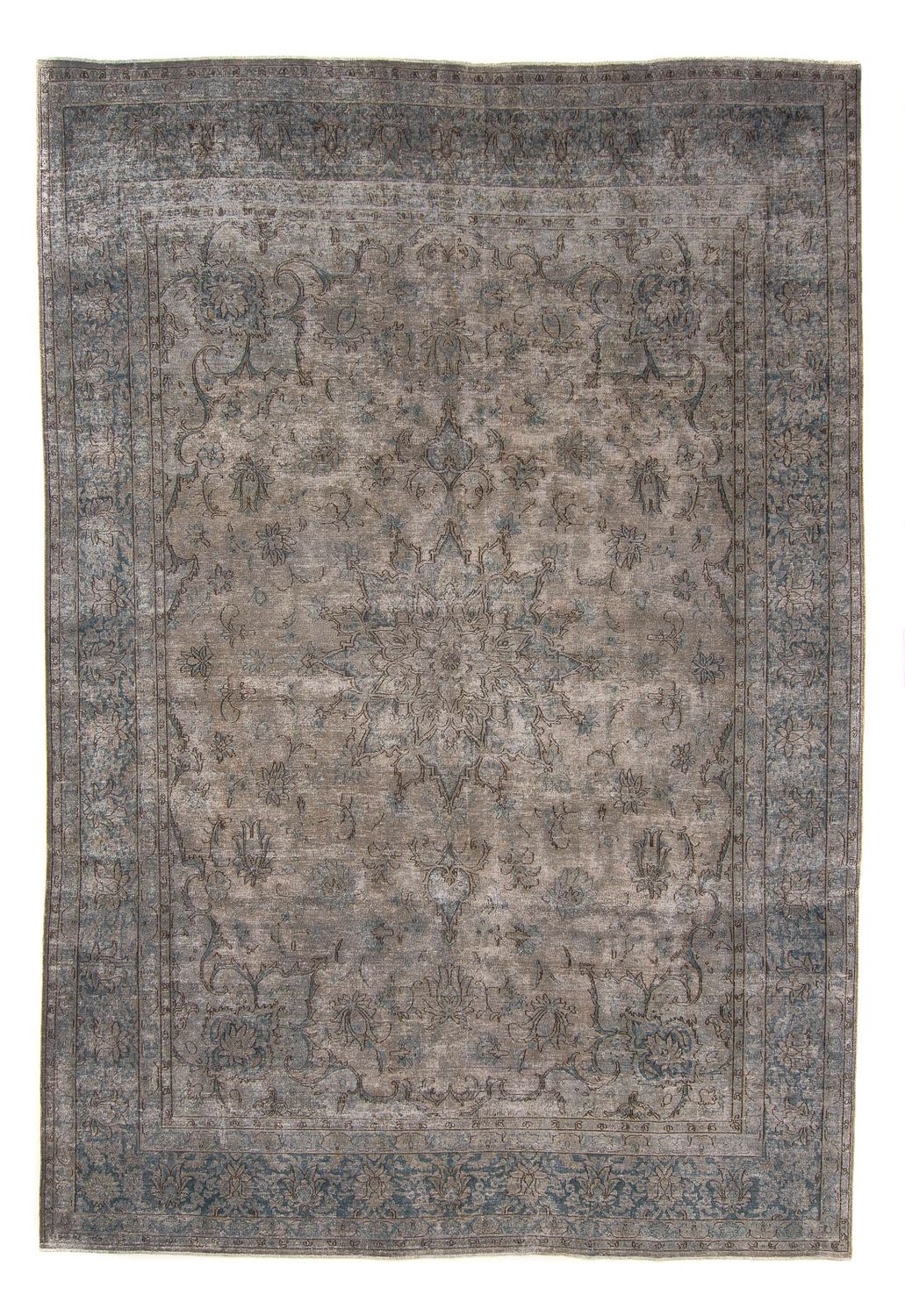 Tapis vintage - 389 x 290 cm - gris