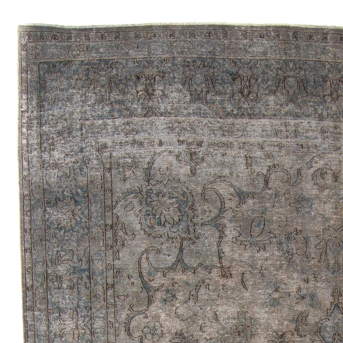 Tapis vintage - 389 x 290 cm - gris