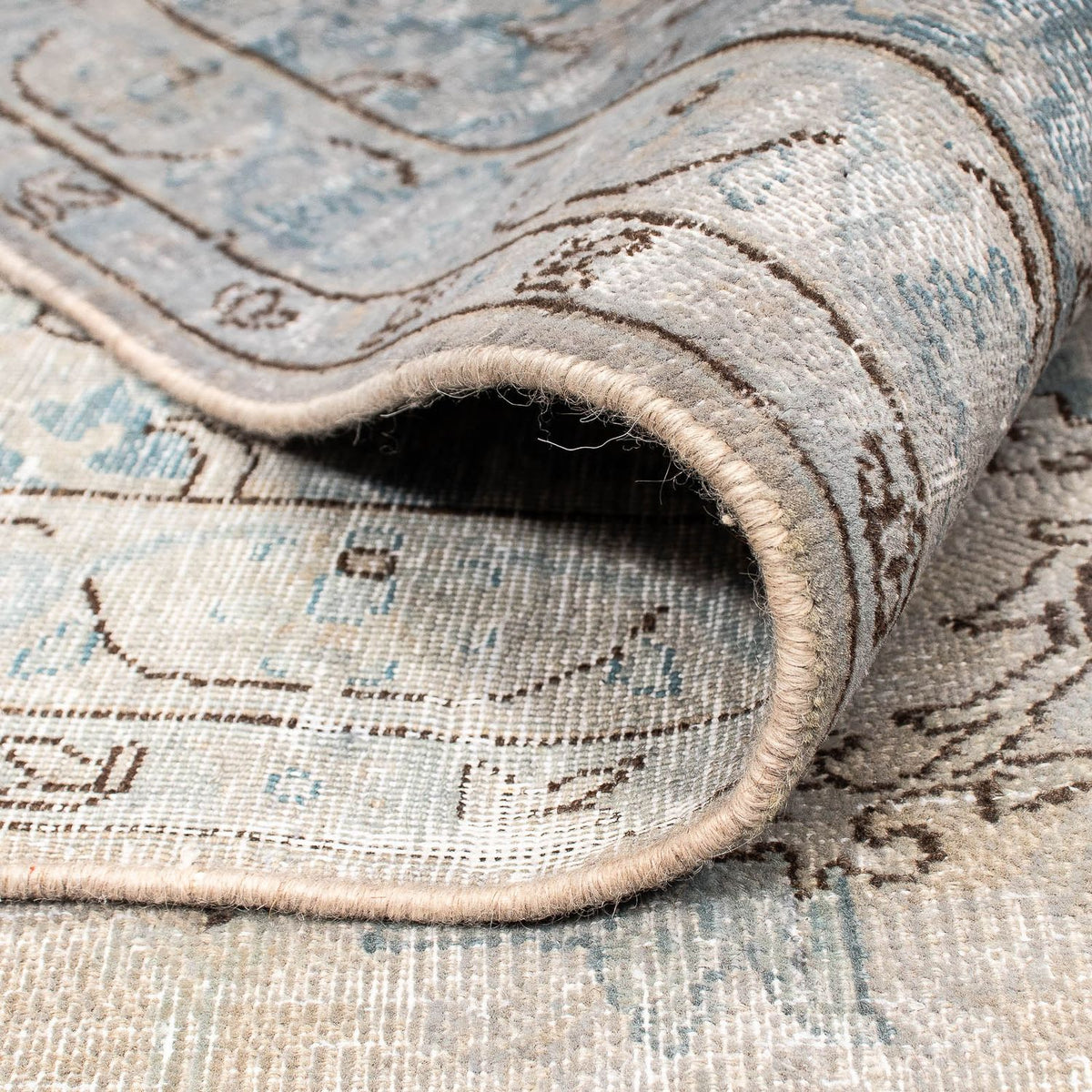 Tapis vintage - 389 x 290 cm - gris