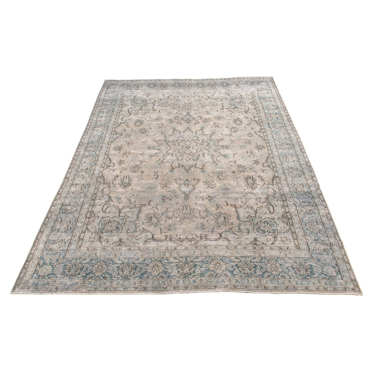 Tapis vintage - 389 x 290 cm - gris