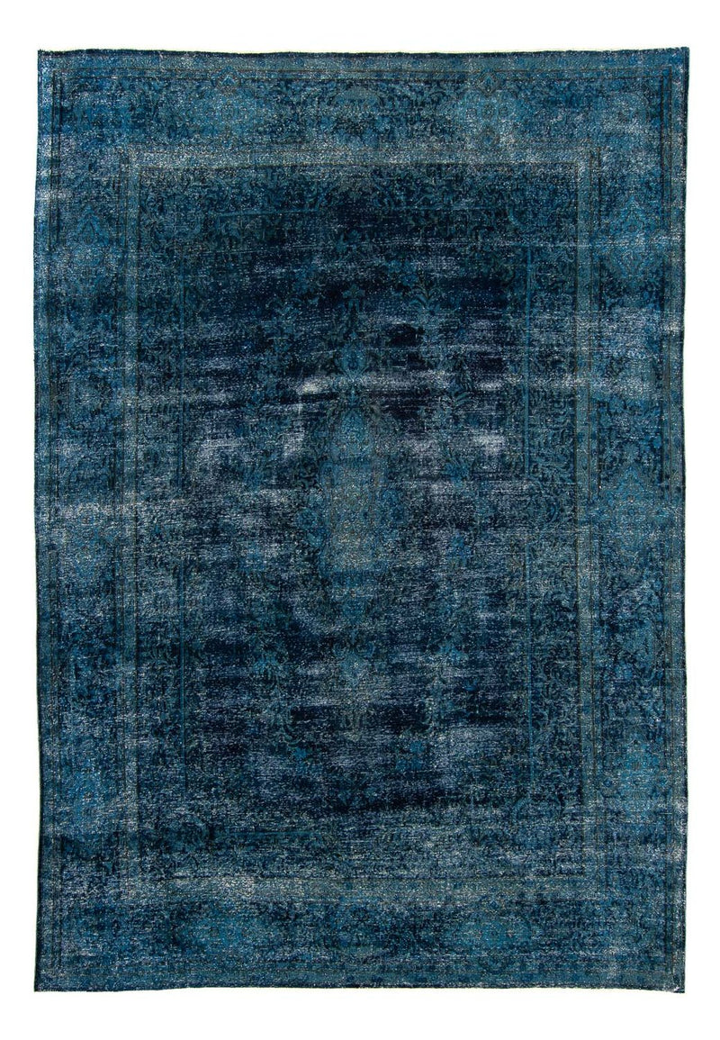 Tapis vintage - 384 x 293 cm - bleu foncé