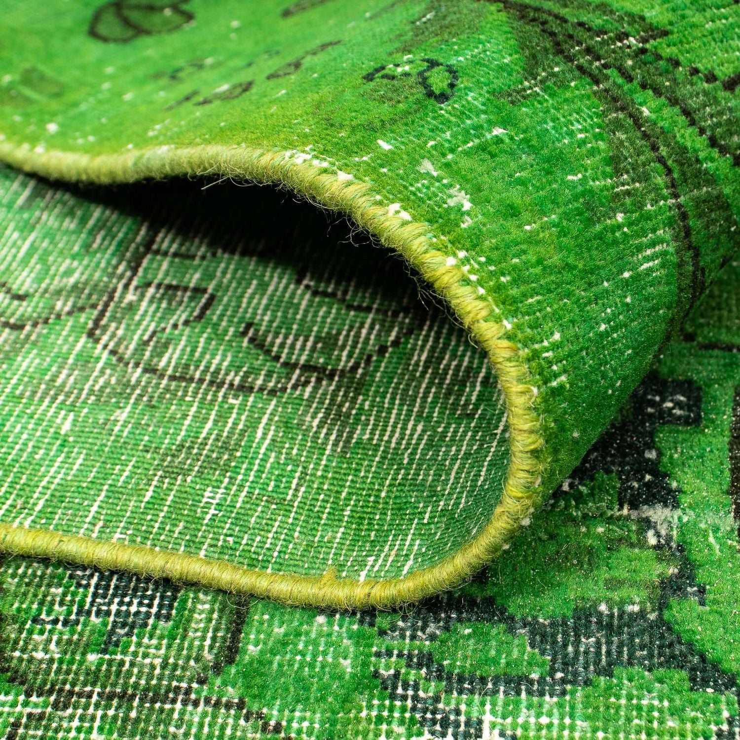 Tapis vintage - 392 x 294 cm - vert
