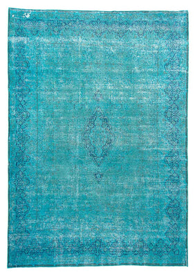 Tapis vintage - 395 x 295 cm - bleu
