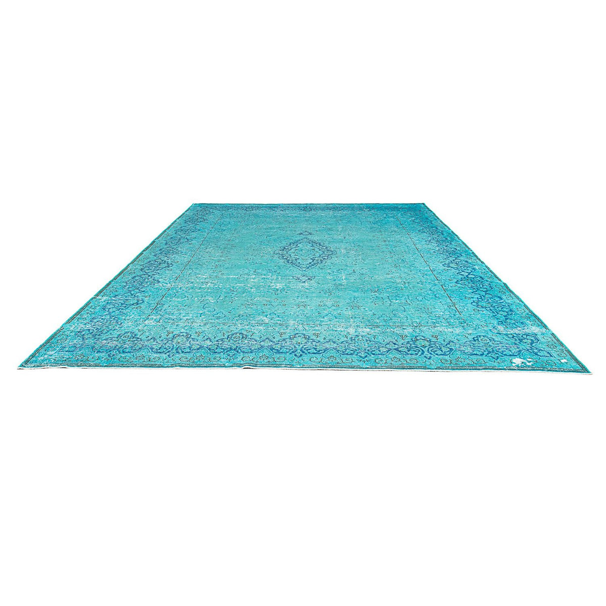 Tapis vintage - 395 x 295 cm - bleu
