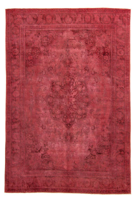 Tapis vintage - 383 x 285 cm - rouge foncé