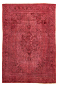 Tapis vintage - 383 x 285 cm - rouge foncé