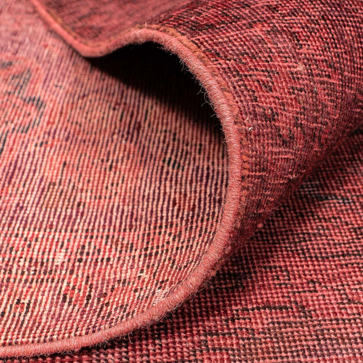 Tapis vintage - 393 x 285 cm - rouge foncé