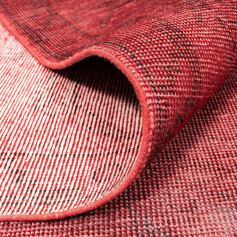 Tapis design - 210 x 156 cm - rouge foncé