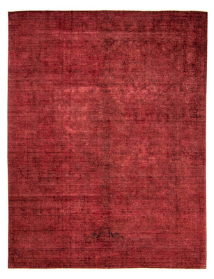 Tapis vintage - 401 x 302 cm - rouge foncé