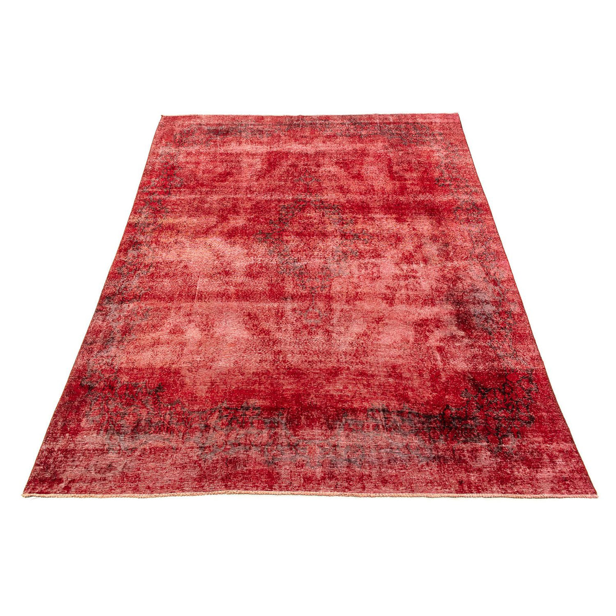 Tapis vintage - 385 x 265 cm - rouge foncé