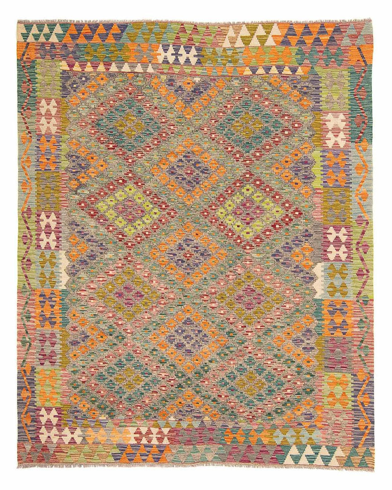 Tapis Kelim - Splash - 241 x 202 cm - multicolore