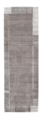Tapis de couloir Tapis Népalais - 250 x 80 cm - gris