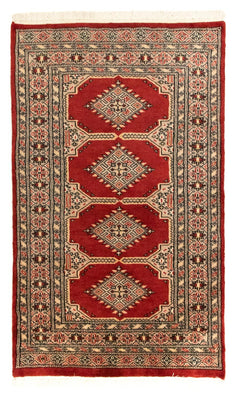 Tapis afghan - Boukhara - 127 x 77 cm - rouge