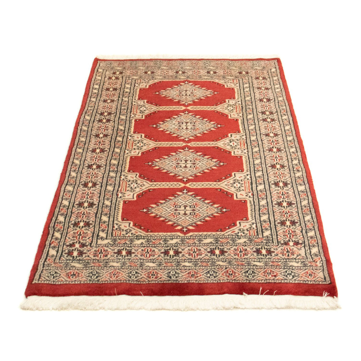 Tapis afghan - Boukhara - 127 x 77 cm - rouge