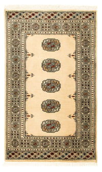 Tapis afghan - Boukhara - 129 x 78 cm - beige