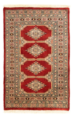 Tapis afghan - Boukhara - 123 x 78 cm - rouge