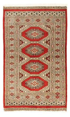 Tapis afghan - Boukhara - 133 x 78 cm - rouge
