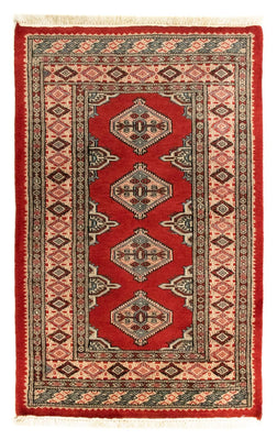 Tapis afghan - Boukhara - 121 x 80 cm - rouge