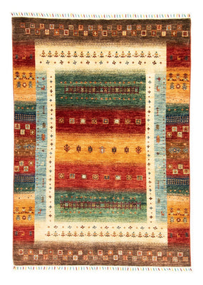 Tapis Gabbeh - Loribaft Persan - 214 x 152 cm - multicolore