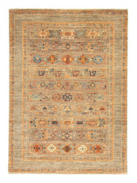 Tapis afghan - 199 x 150 cm - gris