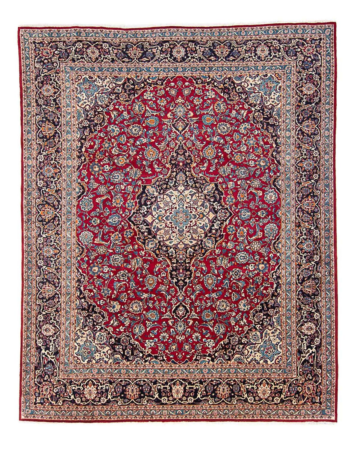 Tapis persan - Keshan - 375 x 291 cm - rouge