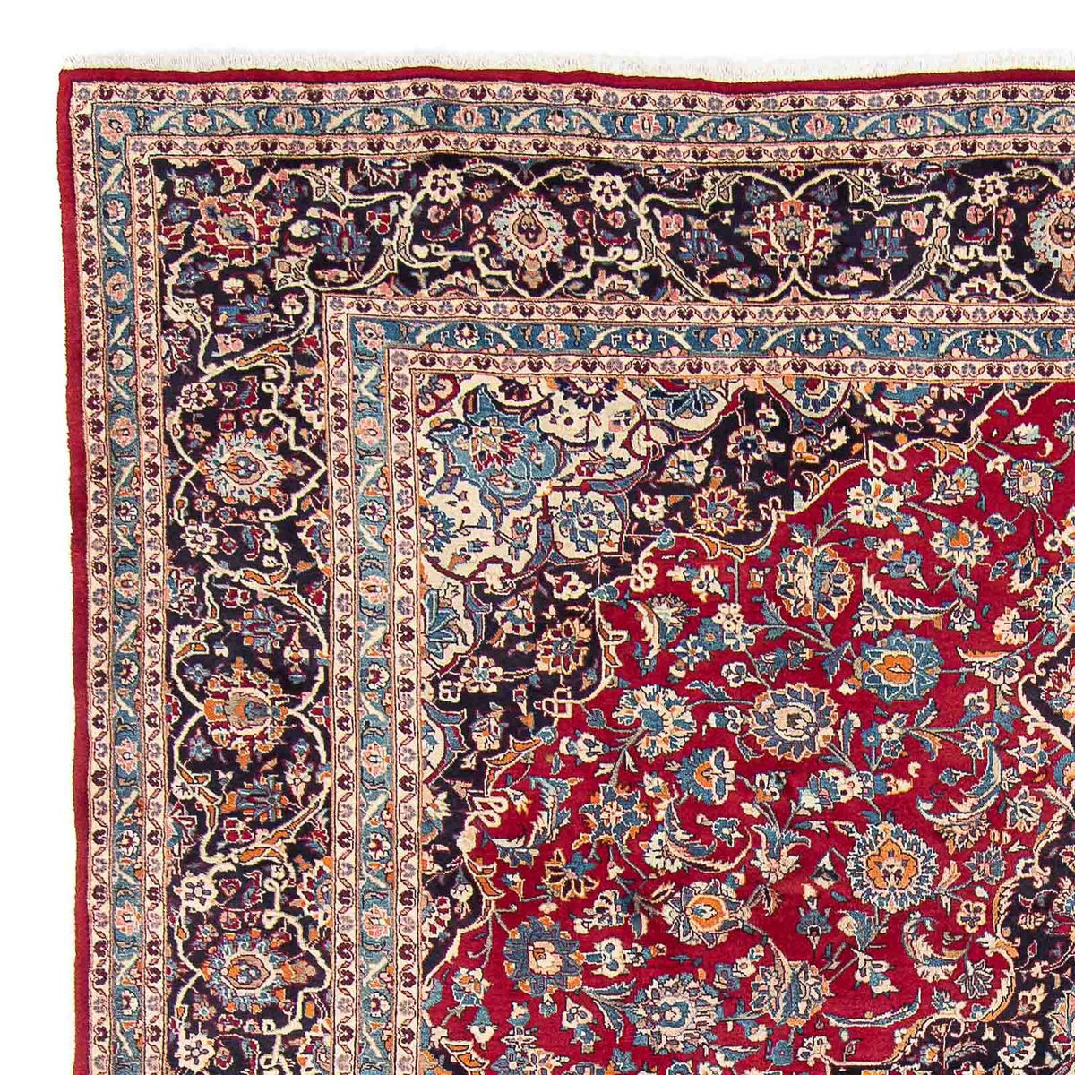 Tapis persan - Keshan - 375 x 291 cm - rouge