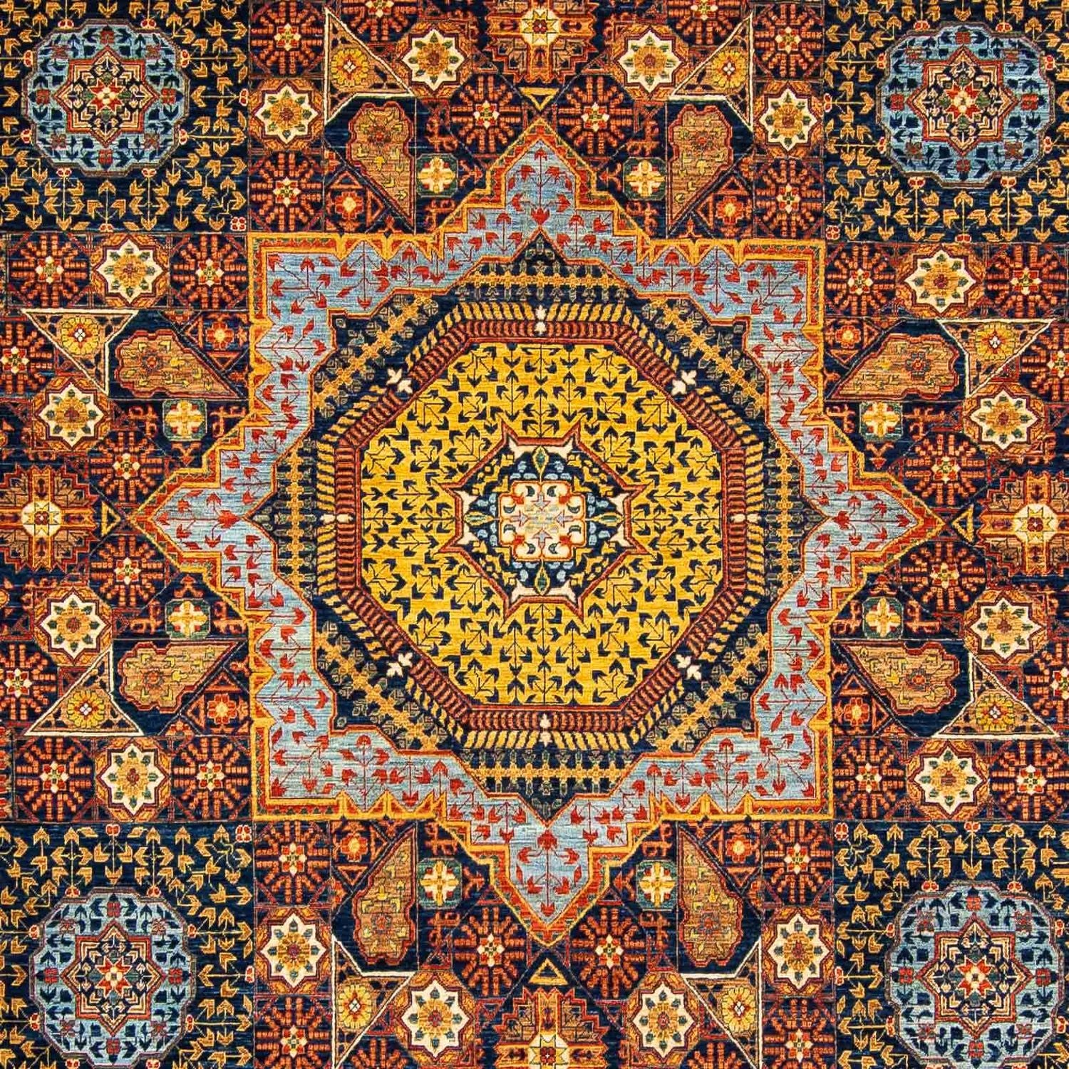 Tapis Ziegler - 415 x 298 cm - bleu