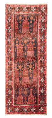 Tapis de couloir Tapis persan - Nomadic - 294 x 118 cm - rouge