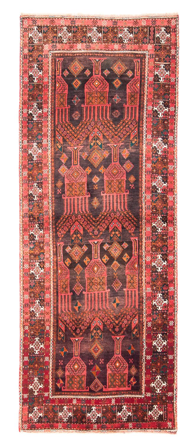 Tapis de couloir Tapis persan - Nomadic - 294 x 118 cm - rouge