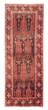 Tapis de couloir Tapis persan - Nomadic - 294 x 118 cm - rouge