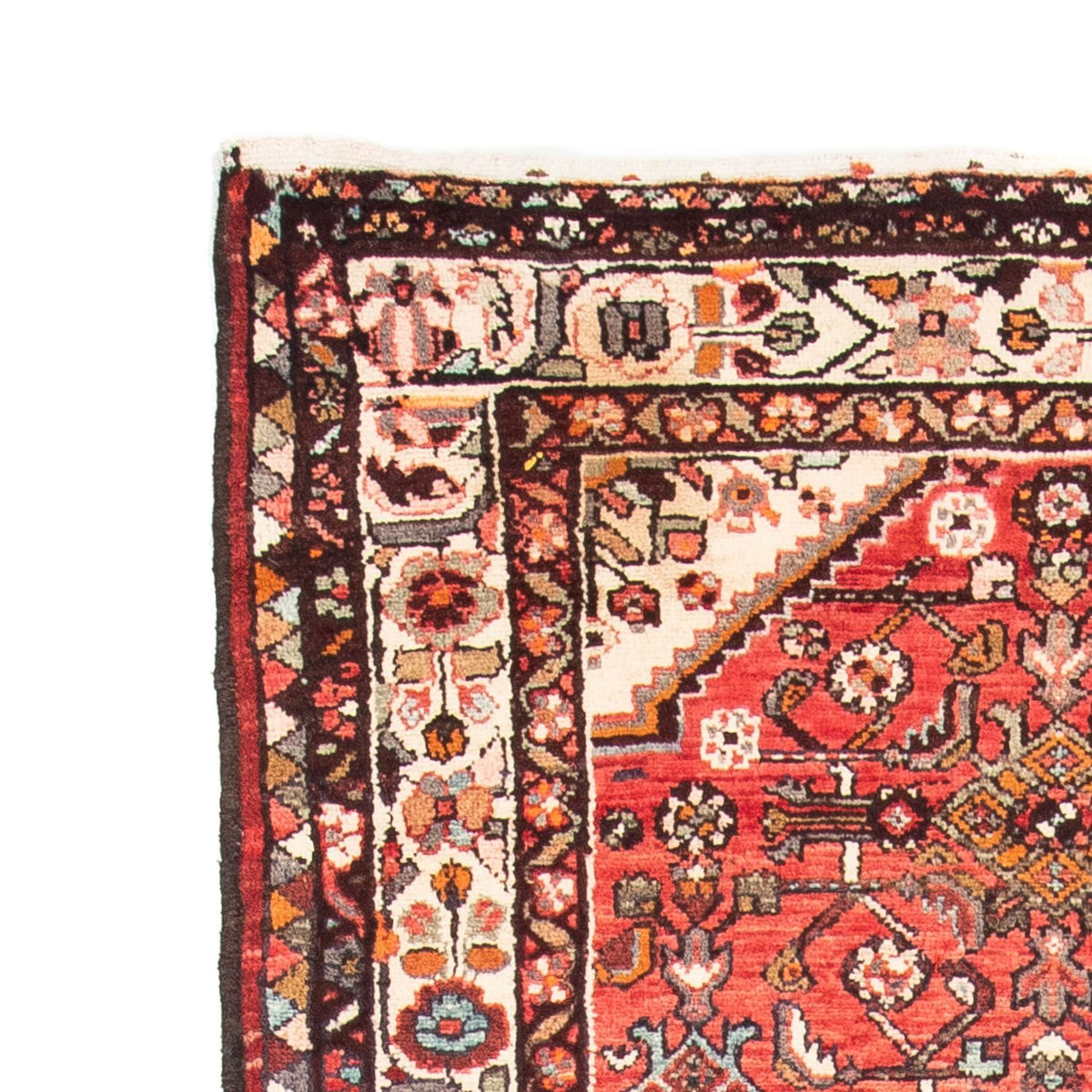 Tapis de couloir Tapis persan - Nomadic - 328 x 110 cm - rouge