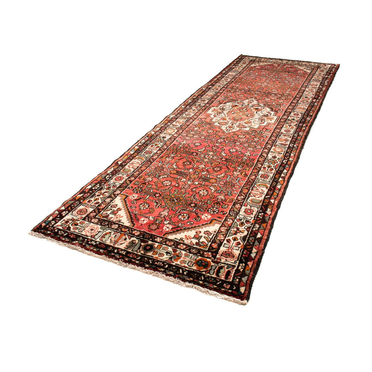 Tapis de couloir Tapis persan - Nomadic - 328 x 110 cm - rouge