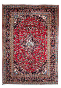 Tapis persan - Keshan - 354 x 253 cm - rouge foncé