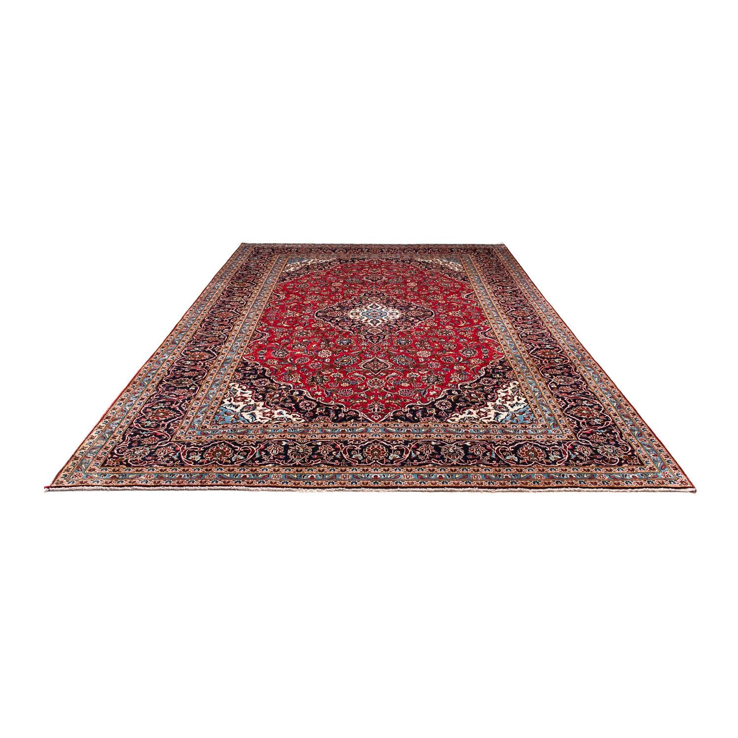 Tapis persan - Keshan - 354 x 253 cm - rouge foncé