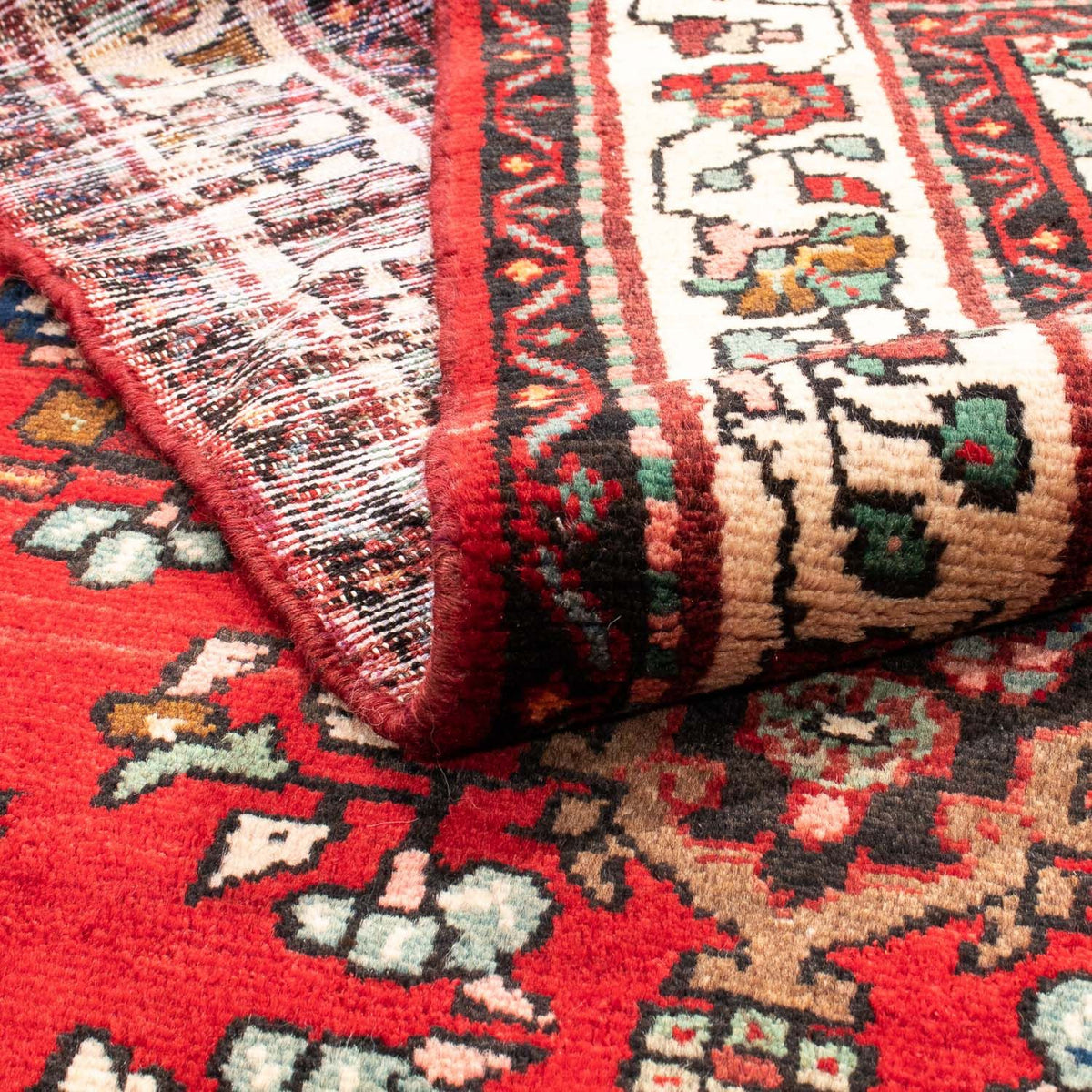 Tapis de couloir Tapis persan - Nomadic - 291 x 110 cm - rouge