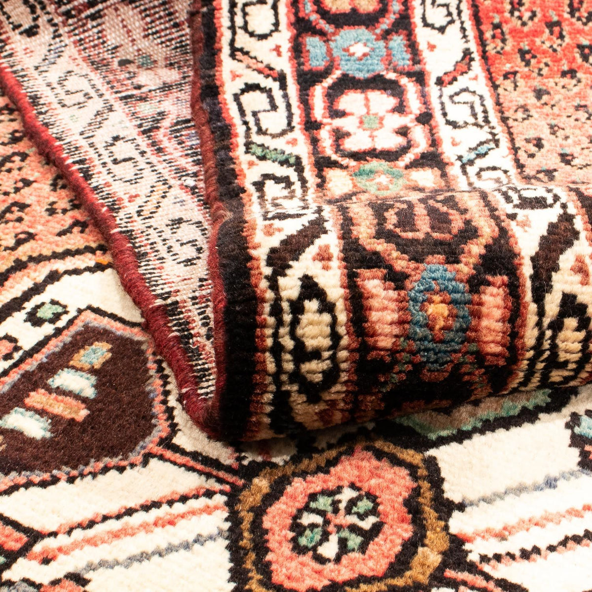 Tapis de couloir Tapis persan - Nomadic - 290 x 106 cm - rouge clair