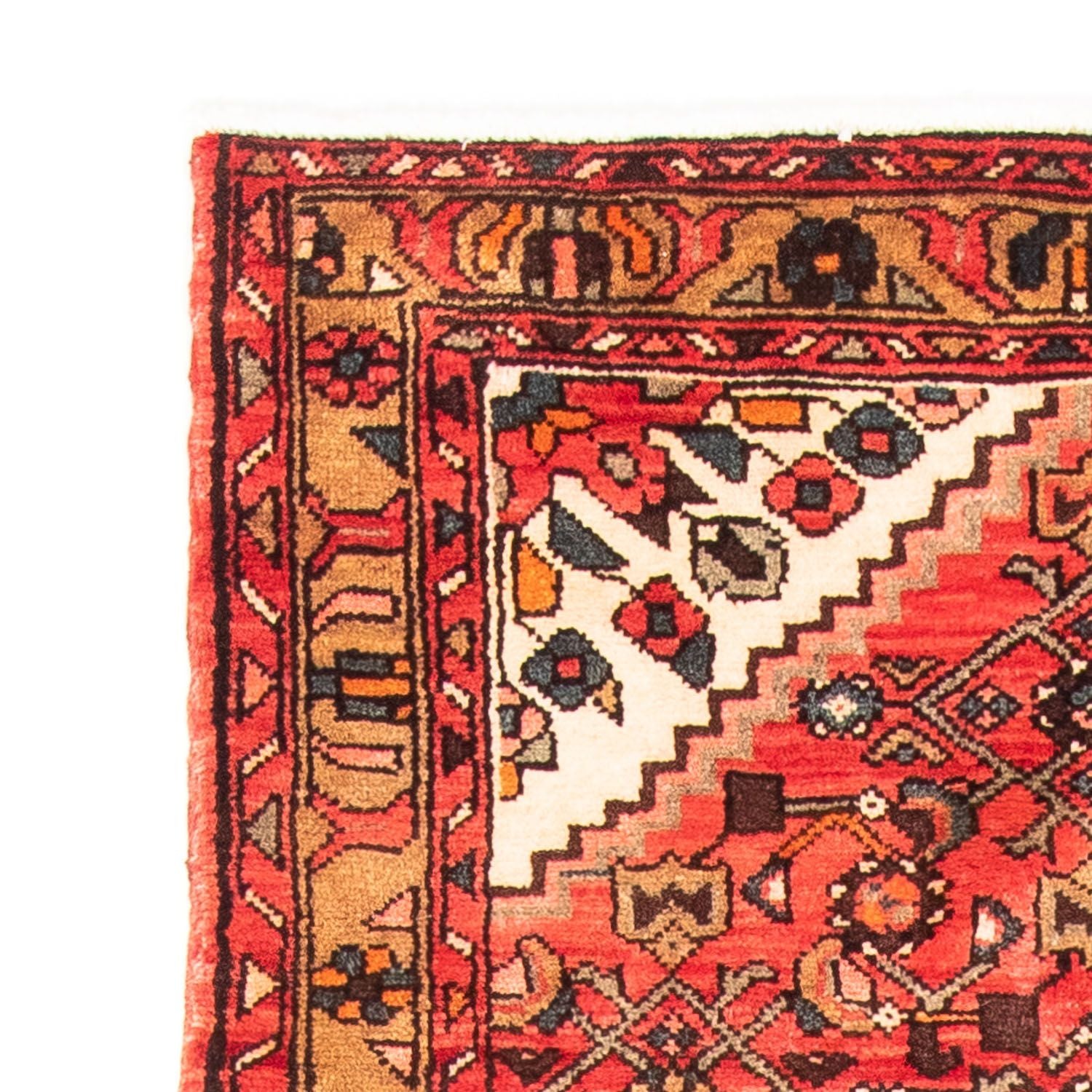 Tapis de couloir Tapis persan - Nomadic - 308 x 104 cm - rouge