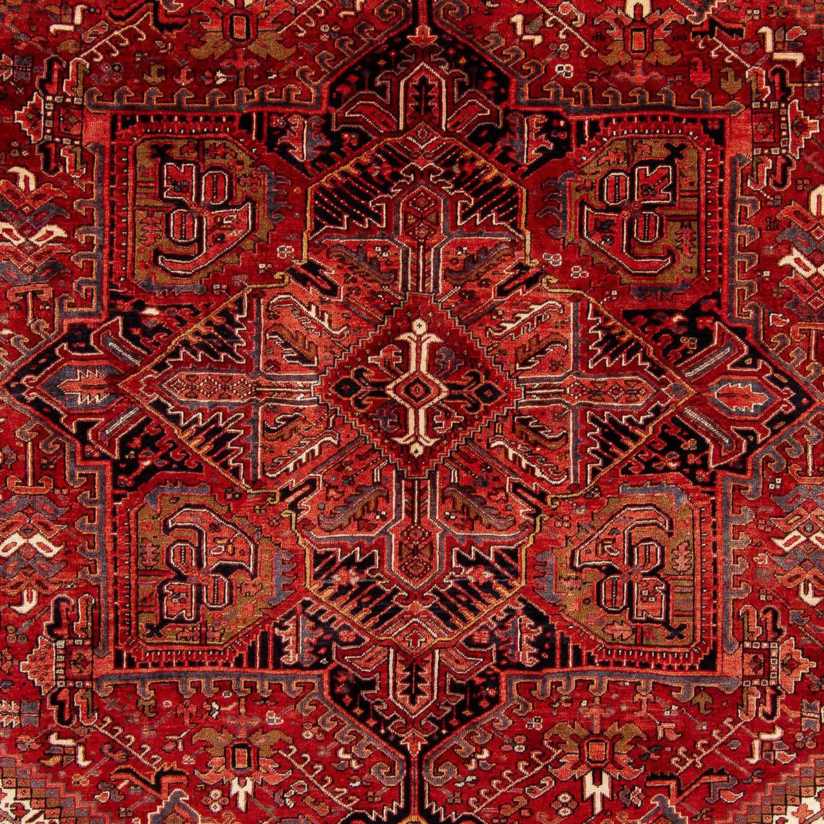 Tapis persan - Nomadic - 387 x 307 cm - rouge foncé