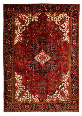 Tapis persan - Nomadic - 400 x 300 cm - rouge foncé