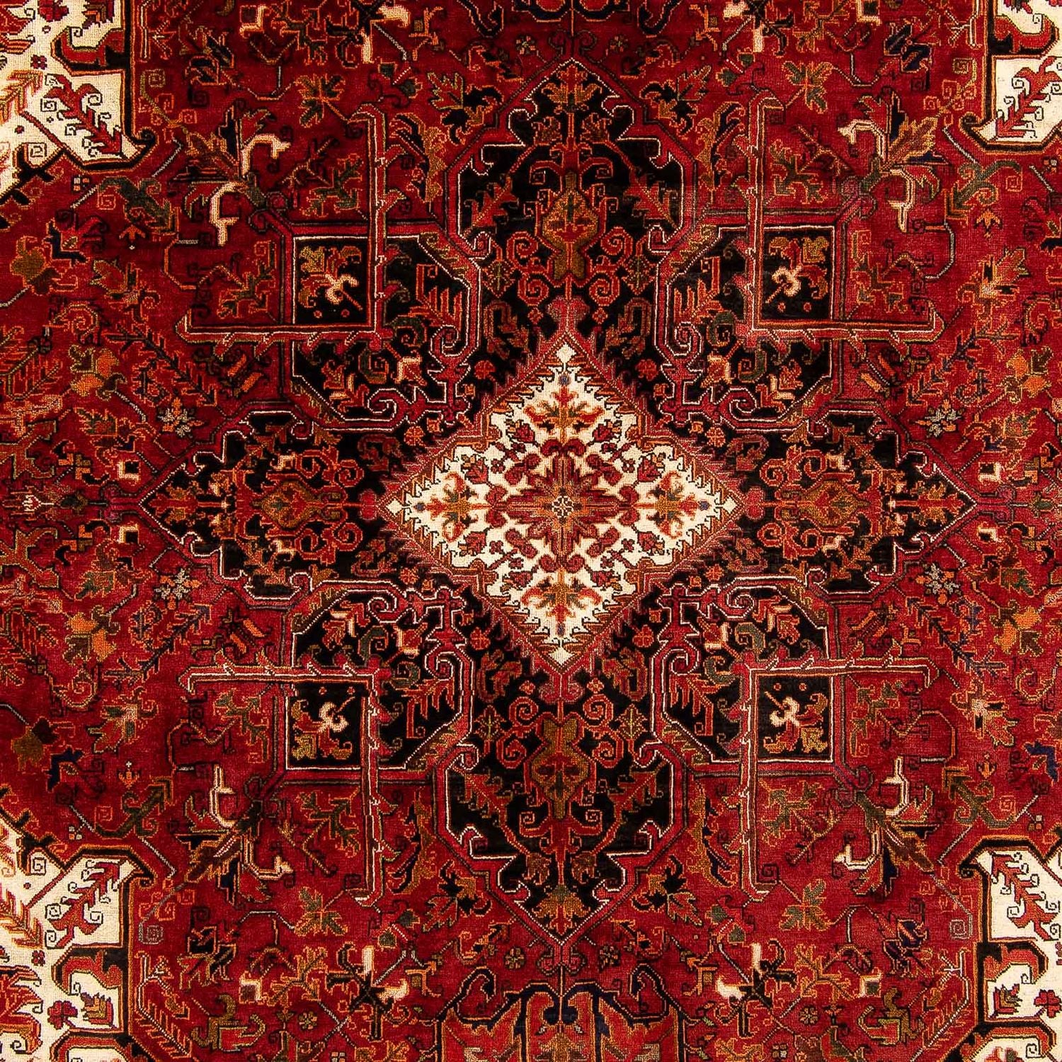 Tapis persan - Nomadic - 400 x 300 cm - rouge foncé