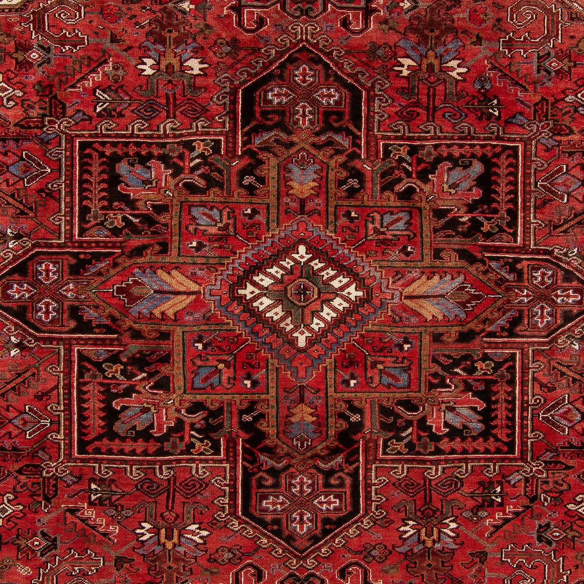 Tapis persan - Nomadic - 386 x 305 cm - rouge foncé