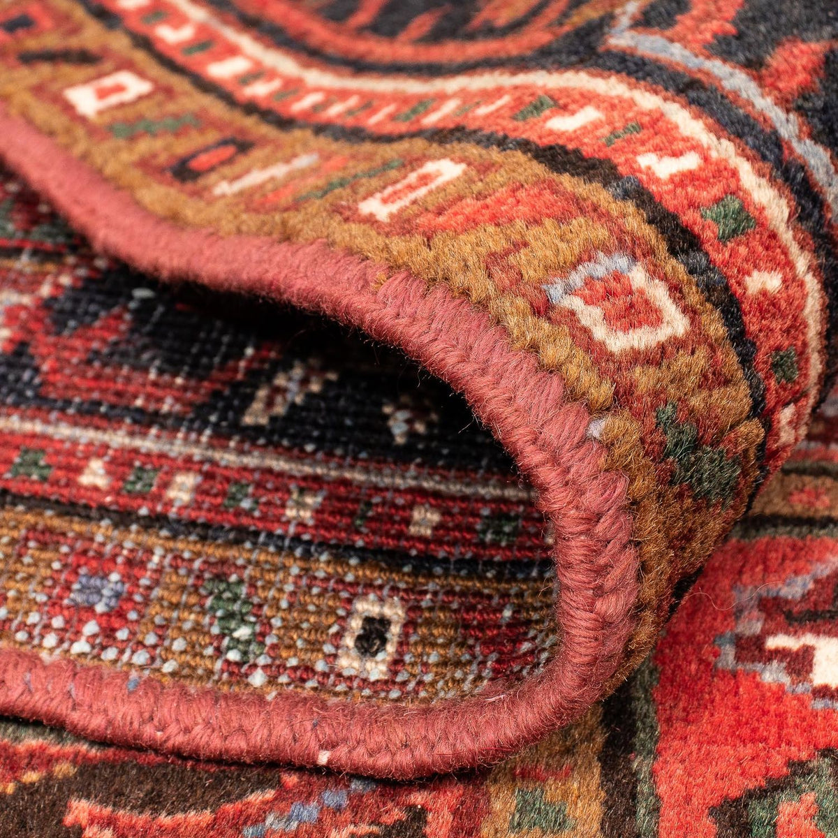 Tapis persan - Nomadic - 386 x 305 cm - rouge foncé