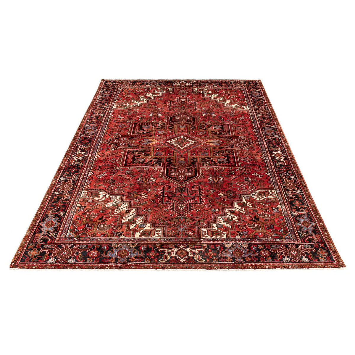 Tapis persan - Nomadic - 386 x 305 cm - rouge foncé