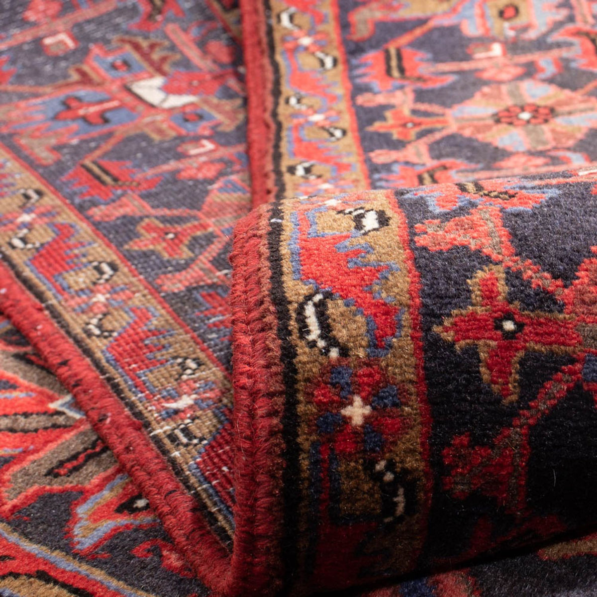 Tapis persan - Nomadic - 358 x 248 cm - rouge foncé